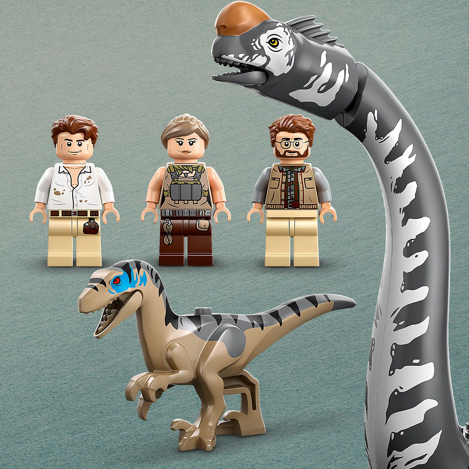 2 dinosaury a&nbsp;3 minifigúrky